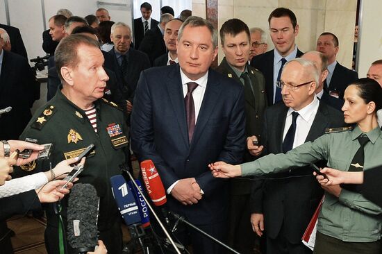 Russian Deputy Prime Minister Dmitry Rogozin chairs meeting of National Guard Military and Technical Council