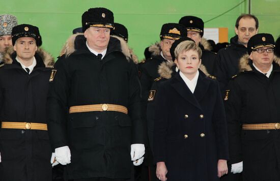 Welcoming the aircraft cruiser Admiral Kuznetsov in Severomorsk