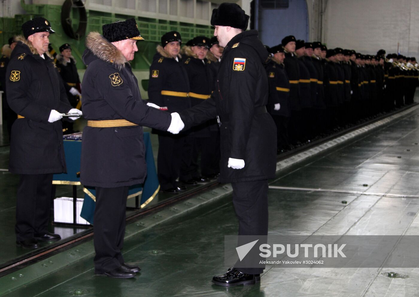Welcoming the aircraft cruiser Admiral Kuznetsov in Severomorsk