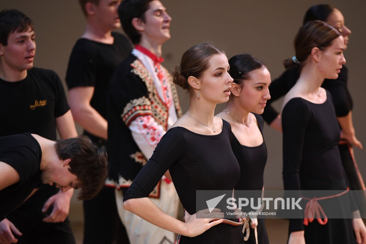 Igor Moiseyev Dance Company concert rehearsal