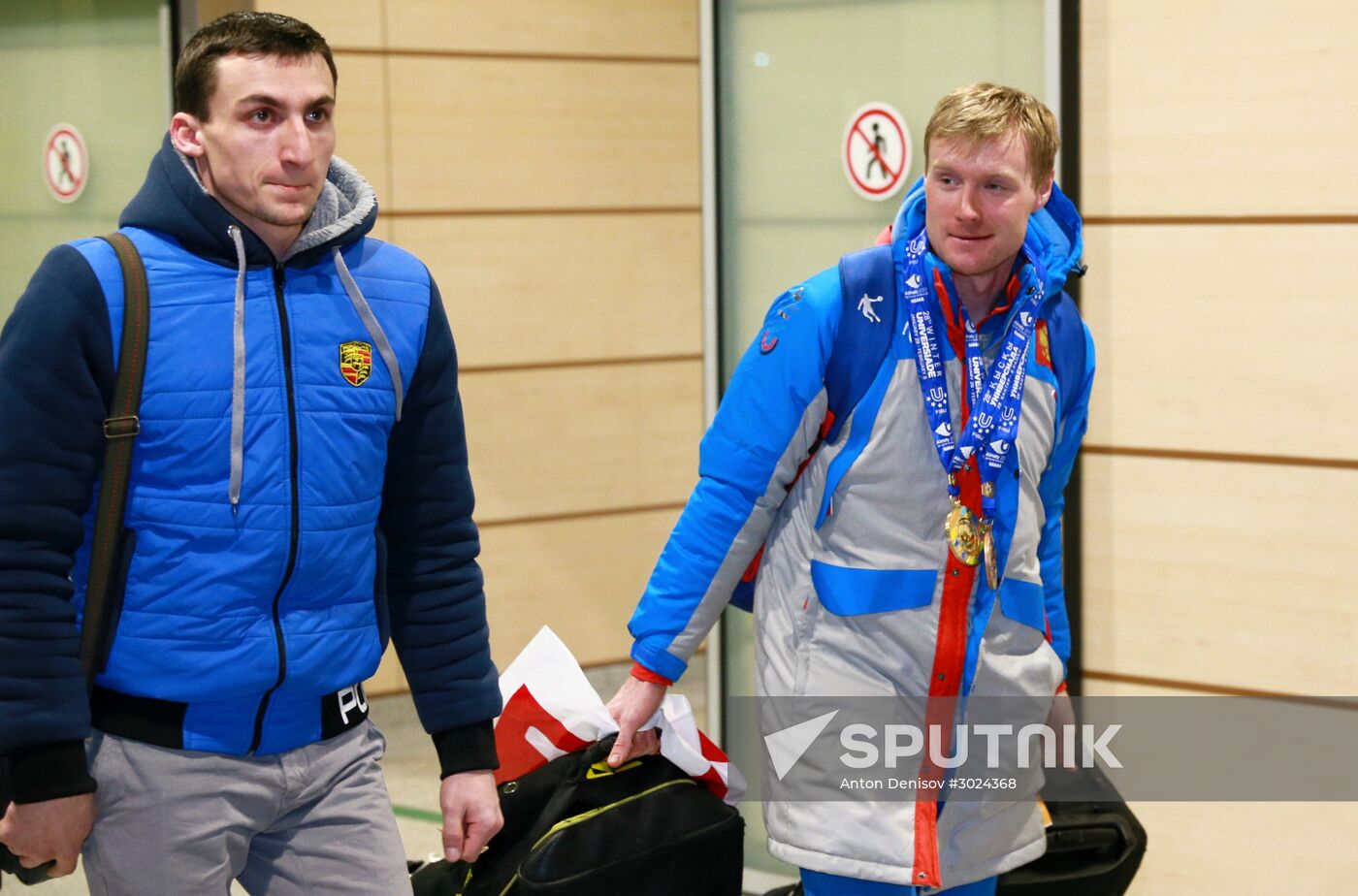 Team Russian comes back to Moscow from Winter Universiade