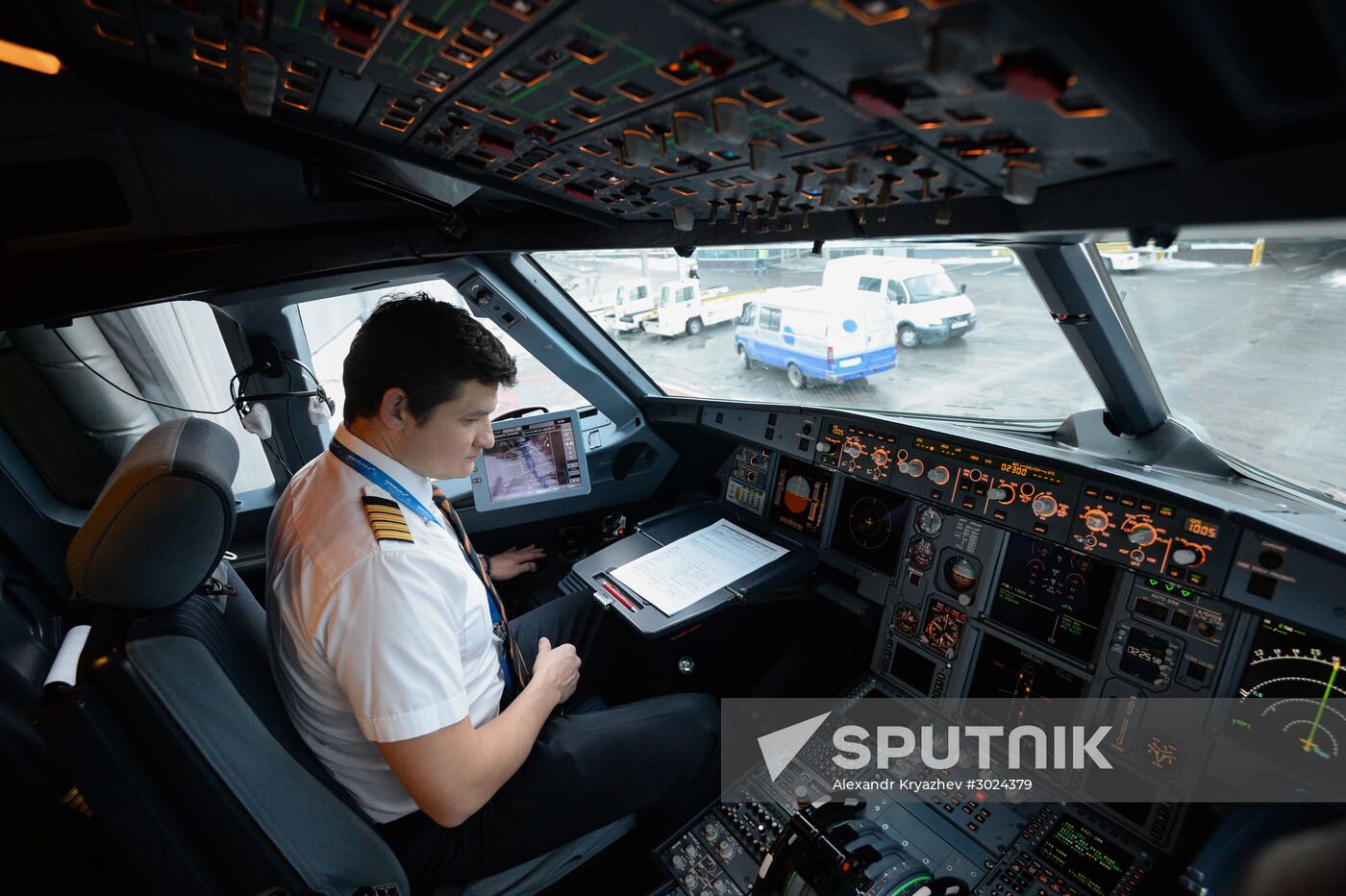 Civil Aviation Day at Novosibirsk international airport
