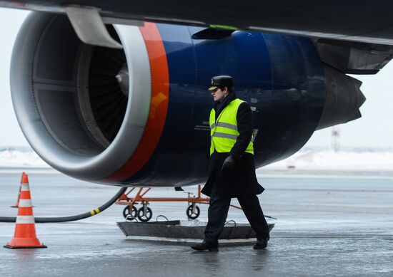 Civil Aviation Day at Novosibirsk International Airport