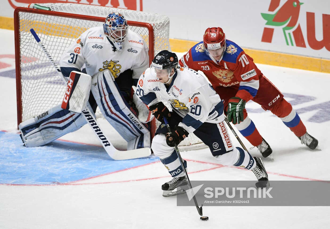 Euro Hockey Tour. Russia vs. Finland