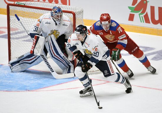 Euro Hockey Tour. Russia vs. Finland