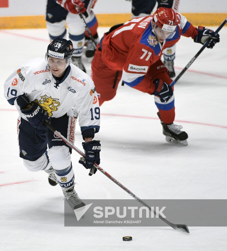 Euro Hockey Tour. Russia vs. Finland
