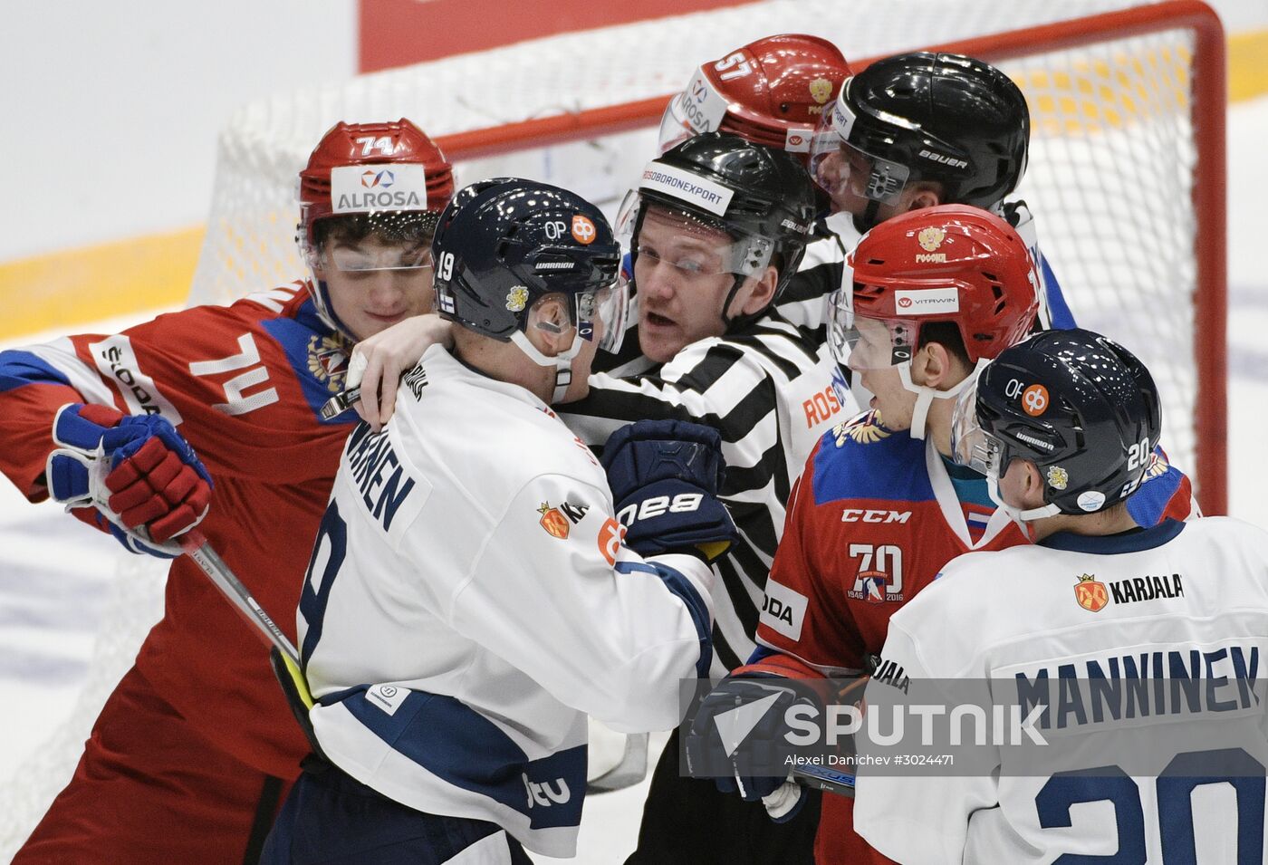 Euro Hockey Tour. Russia vs. Finland