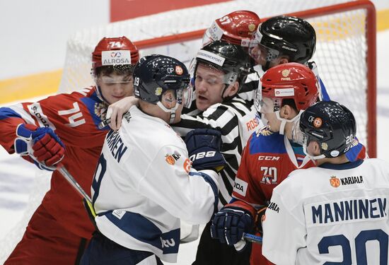 Euro Hockey Tour. Russia vs. Finland