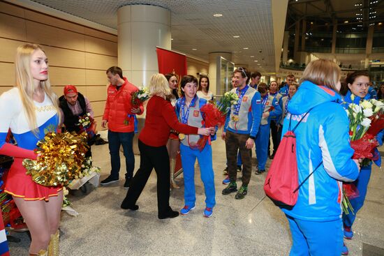 Russian team comes back to Moscow from Winter Universiade