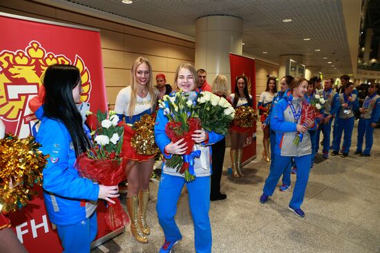 Russian team comes back to Moscow from Winter Universiade