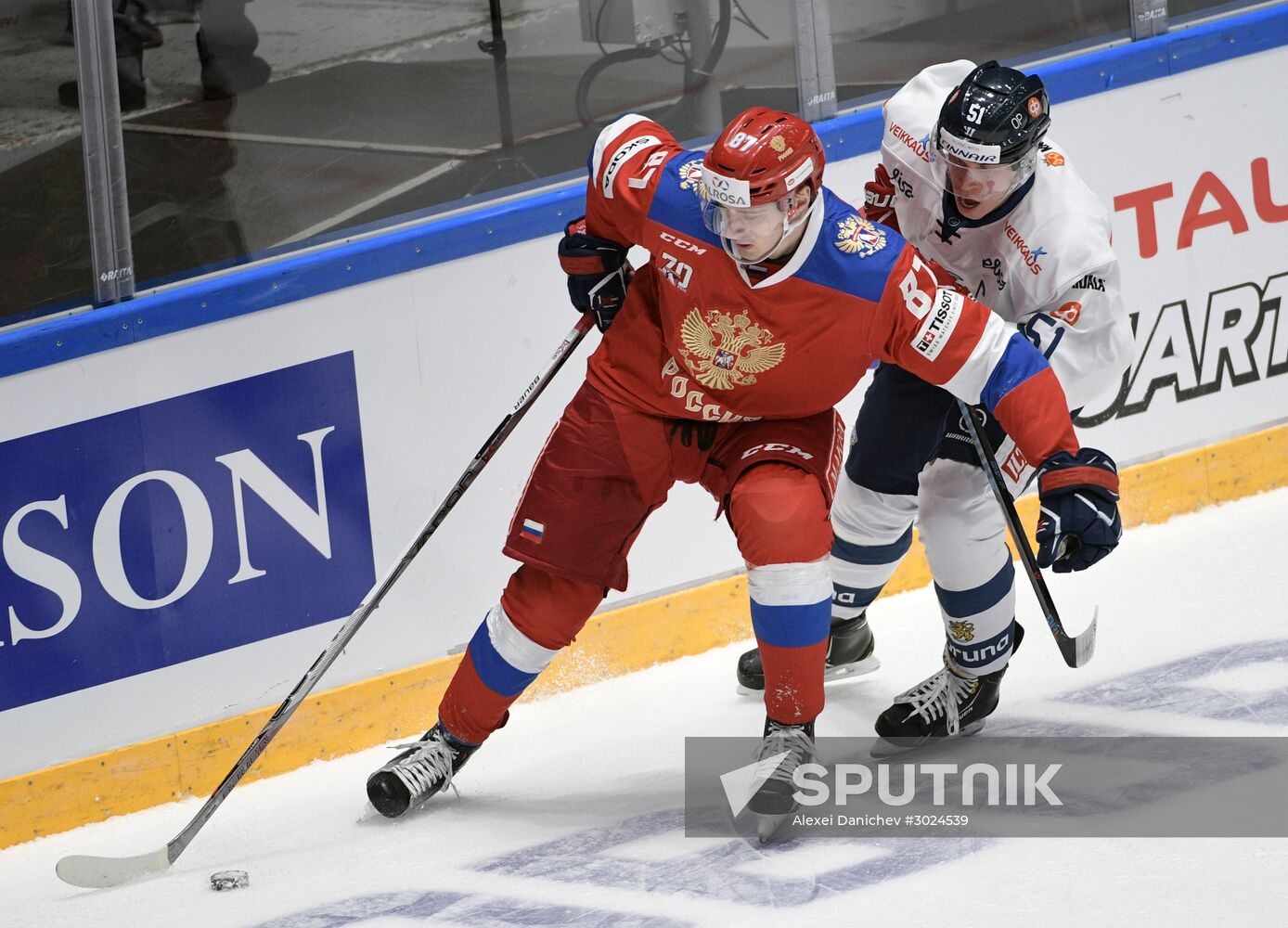 Euro Hockey Tour. Russia vs. Finland