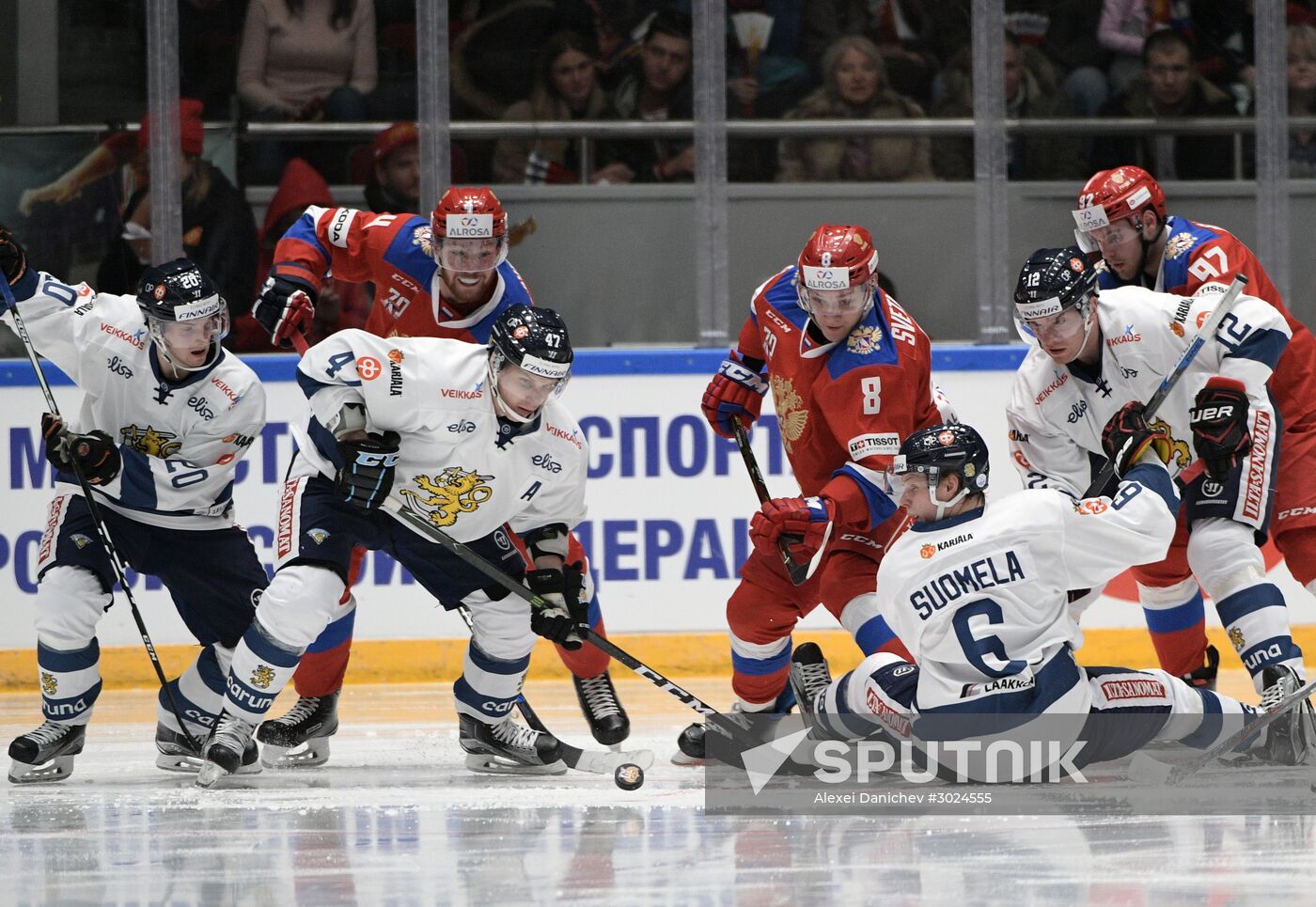 Euro Hockey Tour. Russia vs. Finland