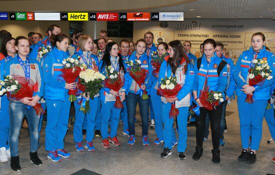 Russian team comes back to Moscow from Winter Universiade