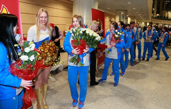 Russian team comes back to Moscow from Winter Universiade