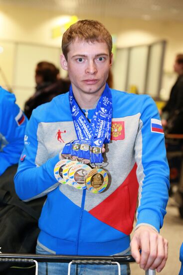 Russian team comes back to Moscow from Winter Universiade