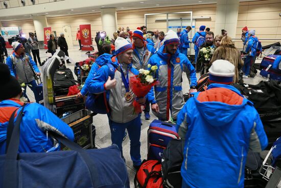 Russian team comes back to Moscow from Winter Universiade