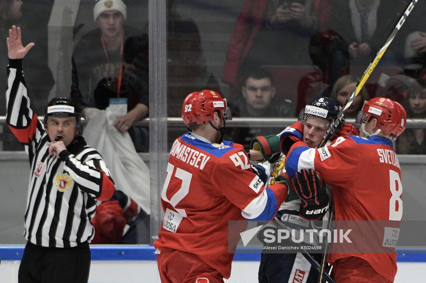 Euro Hockey Tour. Russia vs. Finland