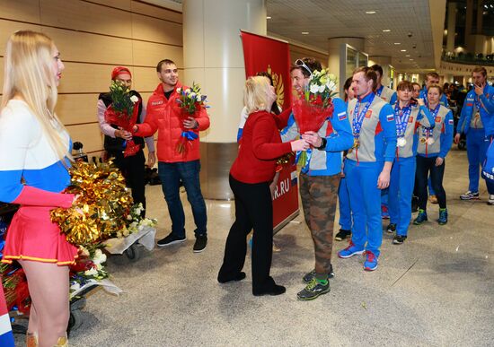 Russian team comes back to Moscow from Winter Universiade