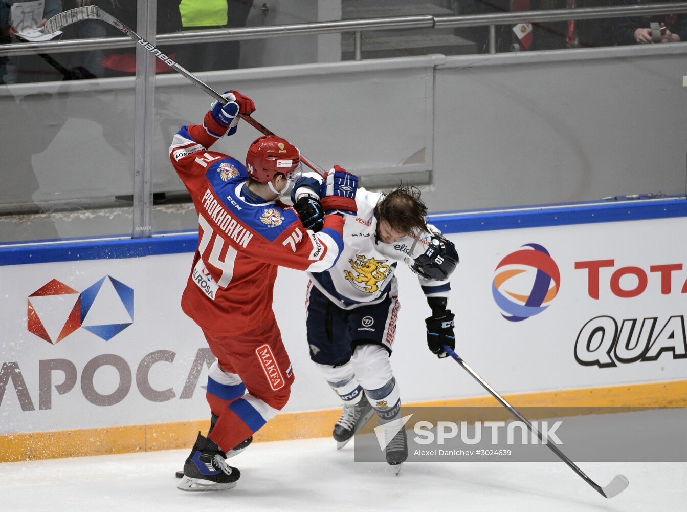 Euro Hockey Tour. Russia vs. Finland