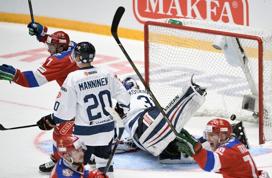 Euro Hockey Tour. Russia vs. Finland