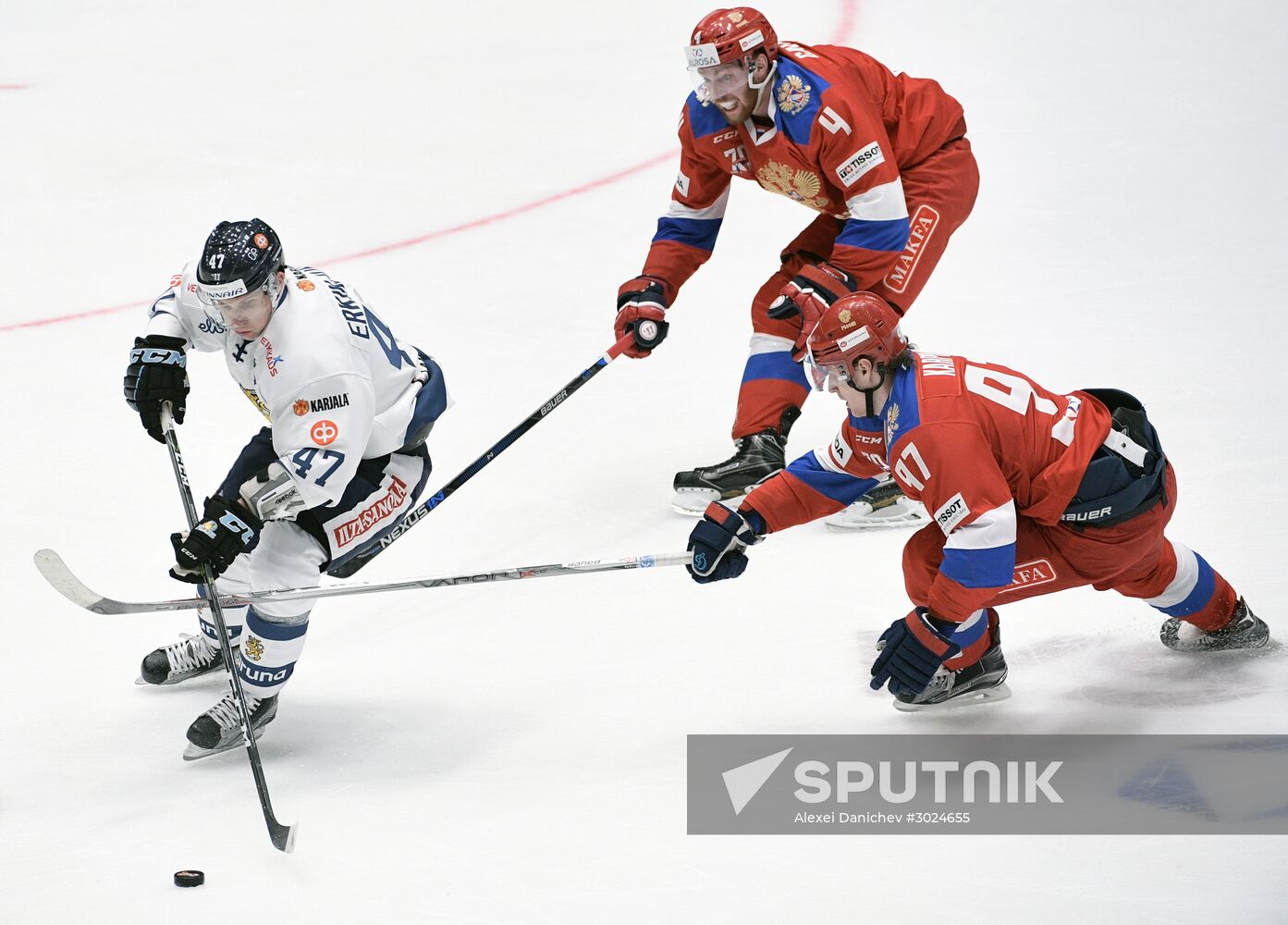 Euro Hockey Tour. Russia vs. Finland