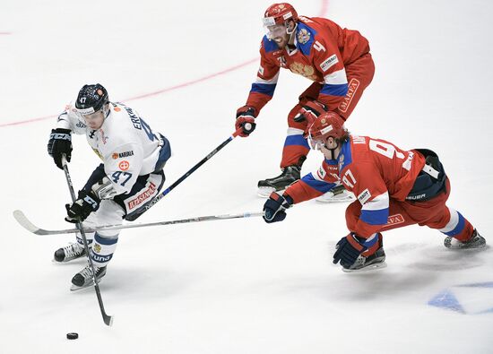 Euro Hockey Tour. Russia vs. Finland