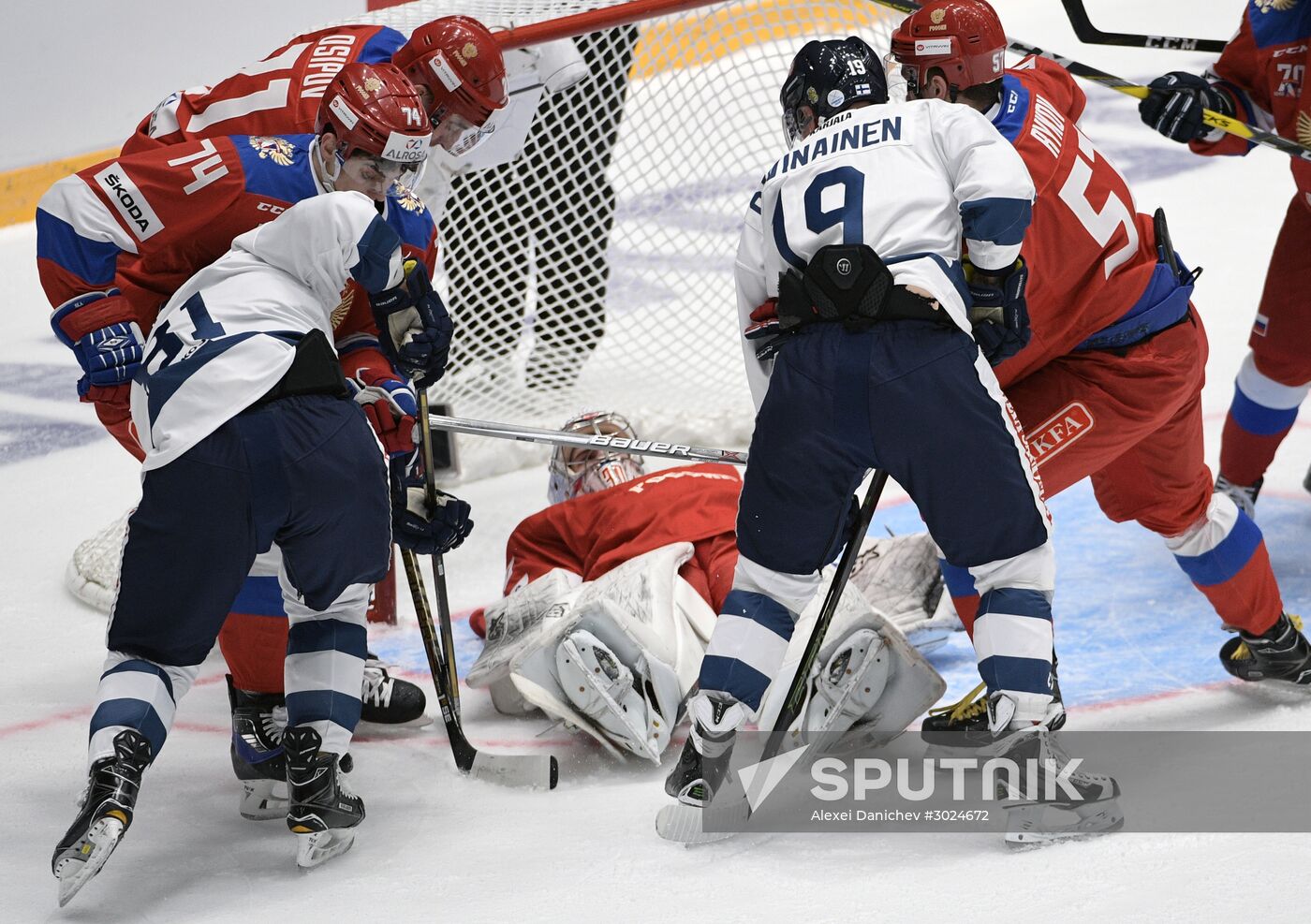 Euro Hockey Tour. Russia vs. Finland