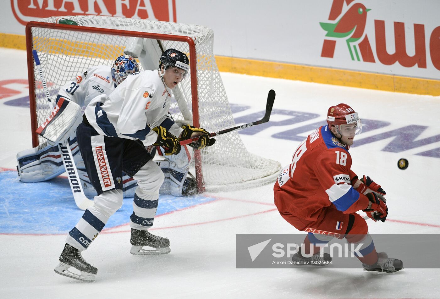 Euro Hockey Tour. Russia vs. Finland