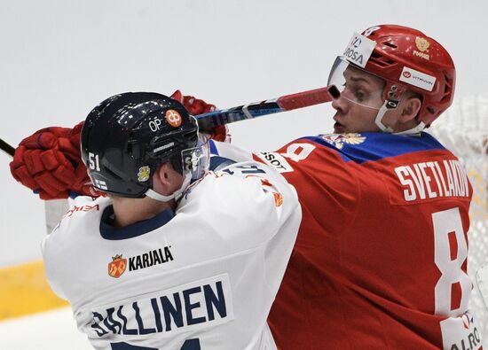 Euro Hockey Tour. Russia vs. Finland