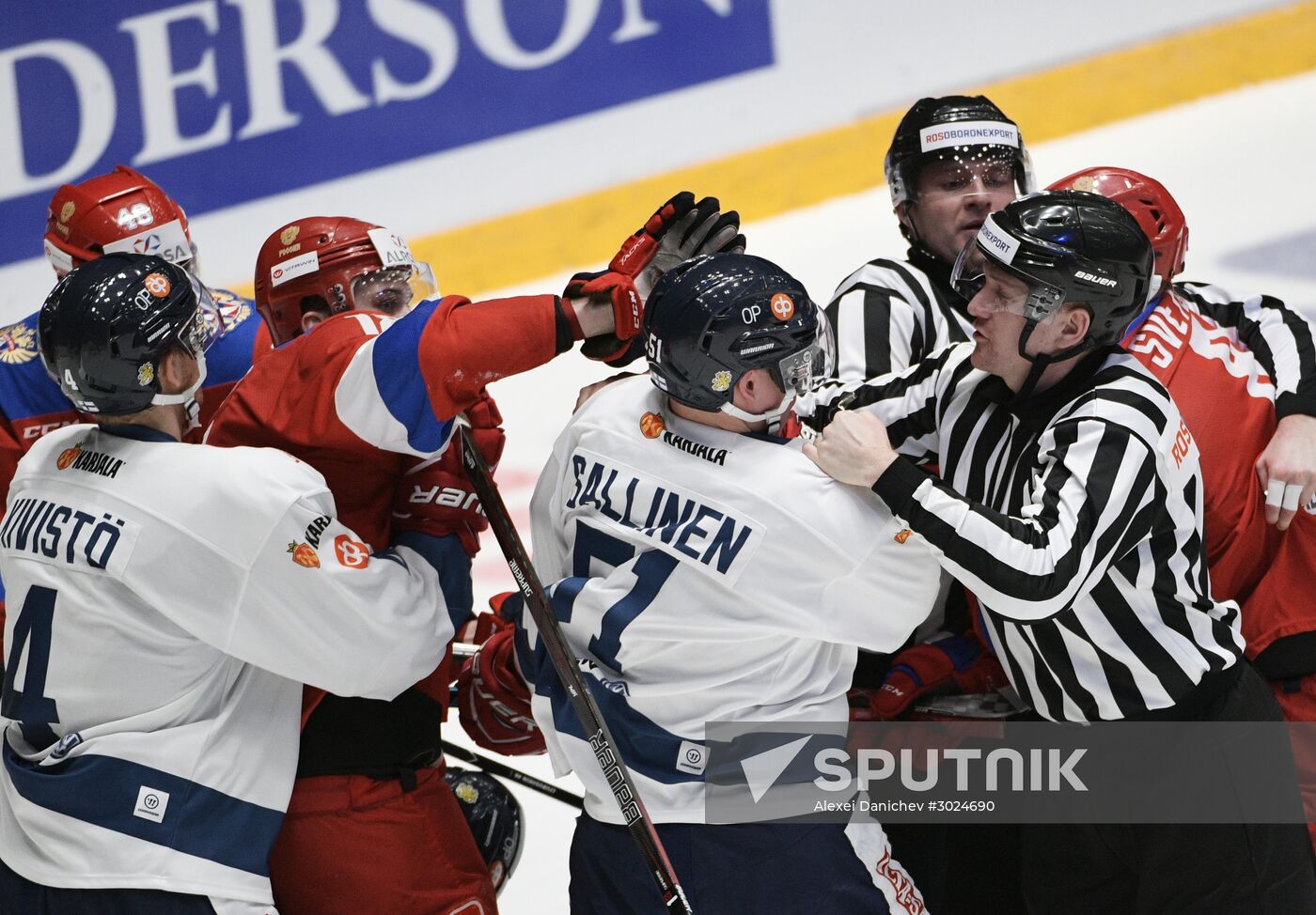 Euro Hockey Tour. Russia vs. Finland