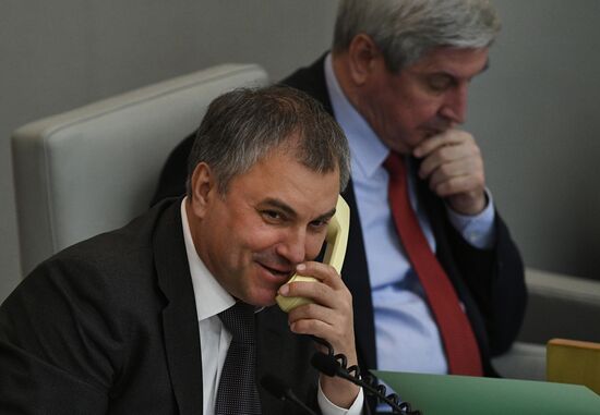 State Duma plenary meeting