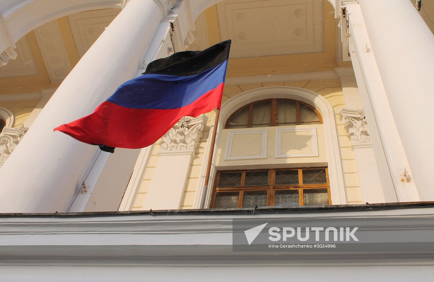 Farewell to Somalia batallion commander Mikhail Tolstykh (aka Givi) in Donetsk