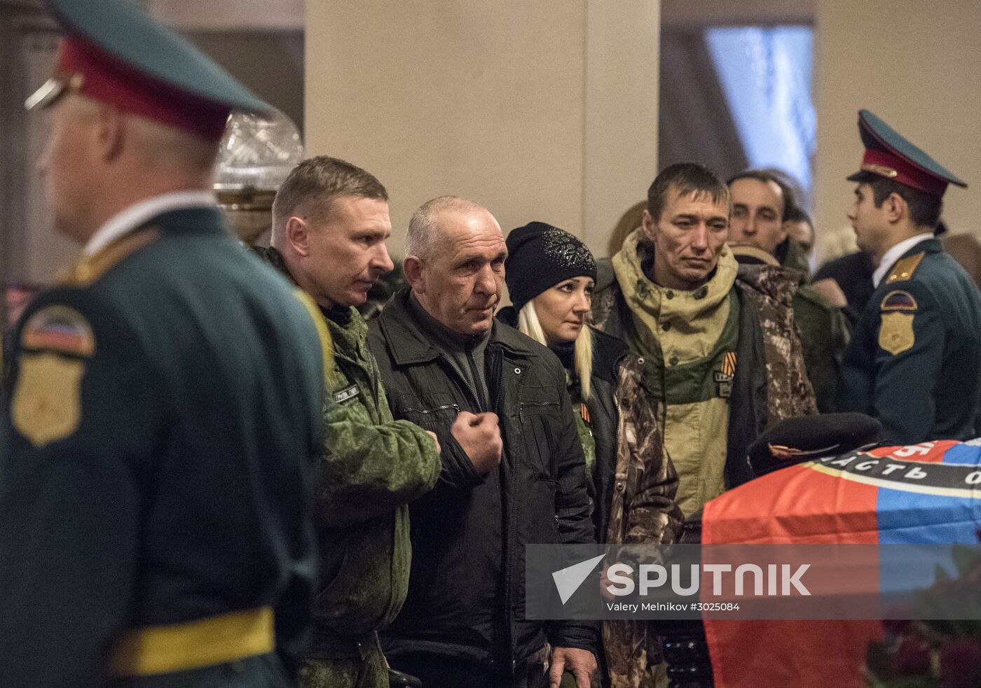 Farewell to Somalia batallion commander Mikhail Tolstykh (aka Givi) in Donetsk