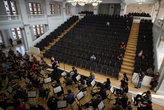 Presentation of concert hall at Novosibirsk Opera and Ballet Theater