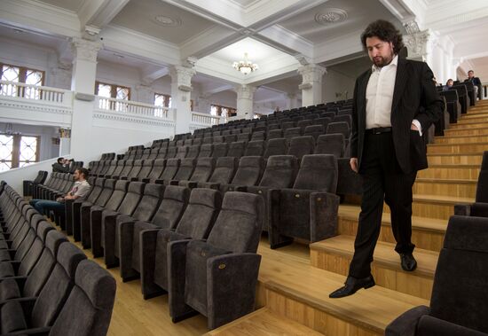 Presentation of concert hall at Novosibirsk Opera and Ballet Theater