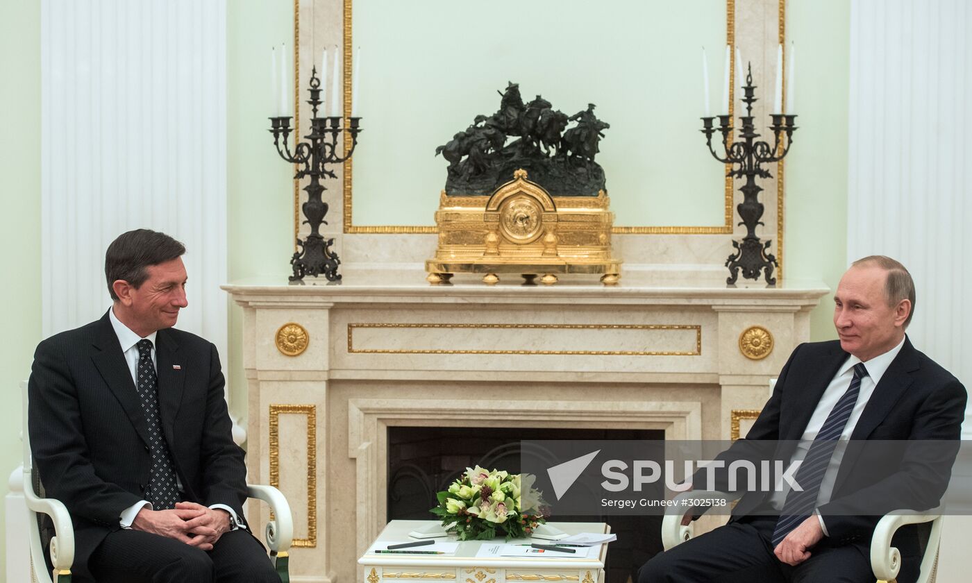 President Putin has talks with Slovenia President Borut Pahor