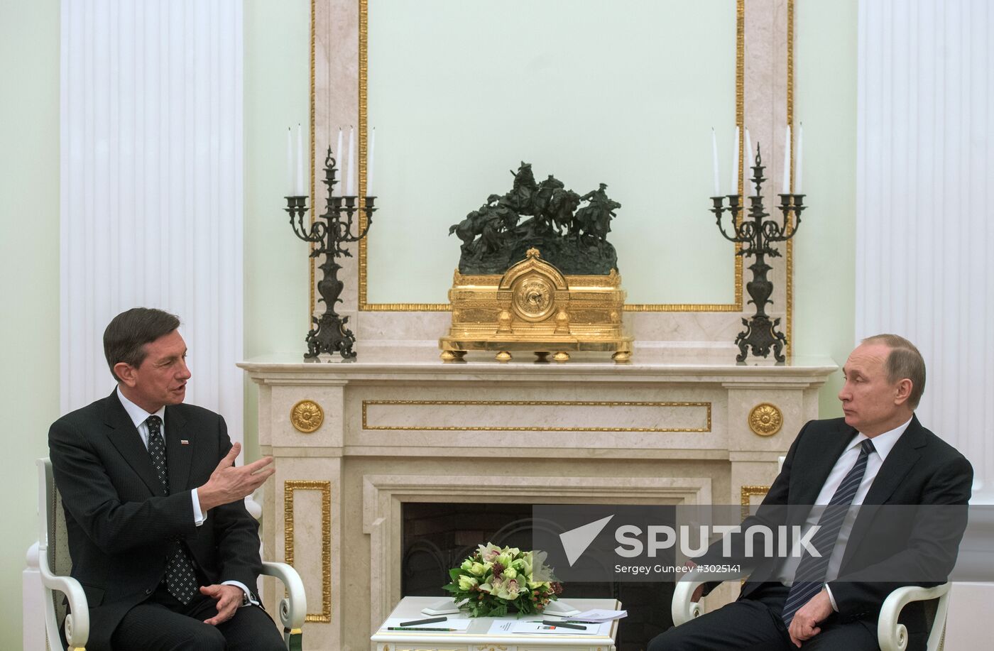 President Putin has talks with Slovenia President Borut Pahor