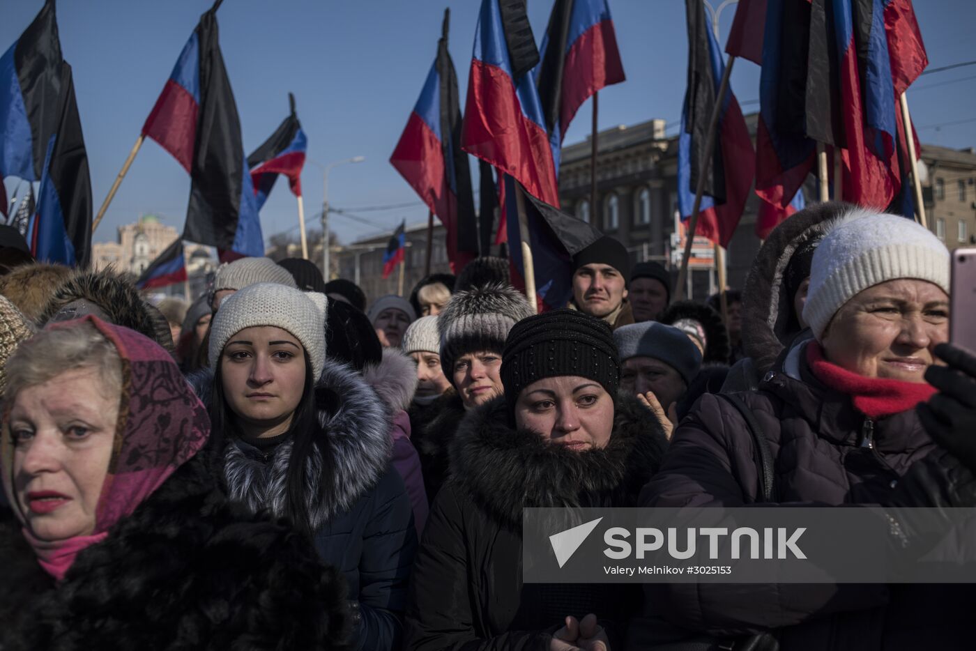 Farewell to Somalia batallion commander Mikhail Tolstykh (aka Givi) in Donetsk