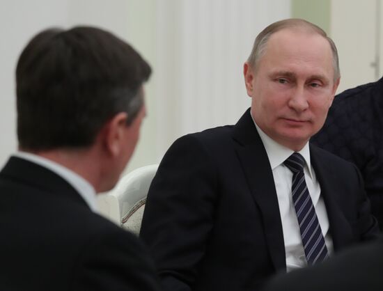 President Putin has talks with Slovenia President Borut Pahor