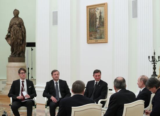 President Putin has talks with Slovenia President Borut Pahor