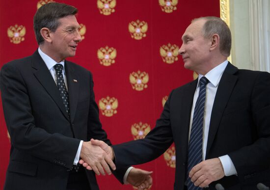 President Putin has talks with Slovenia President Borut Pahor