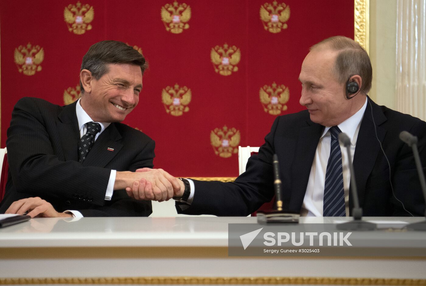 President Putin has talks with Slovenia President Borut Pahor