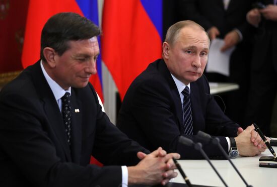 President Putin has talks with Slovenia President Borut Pahor