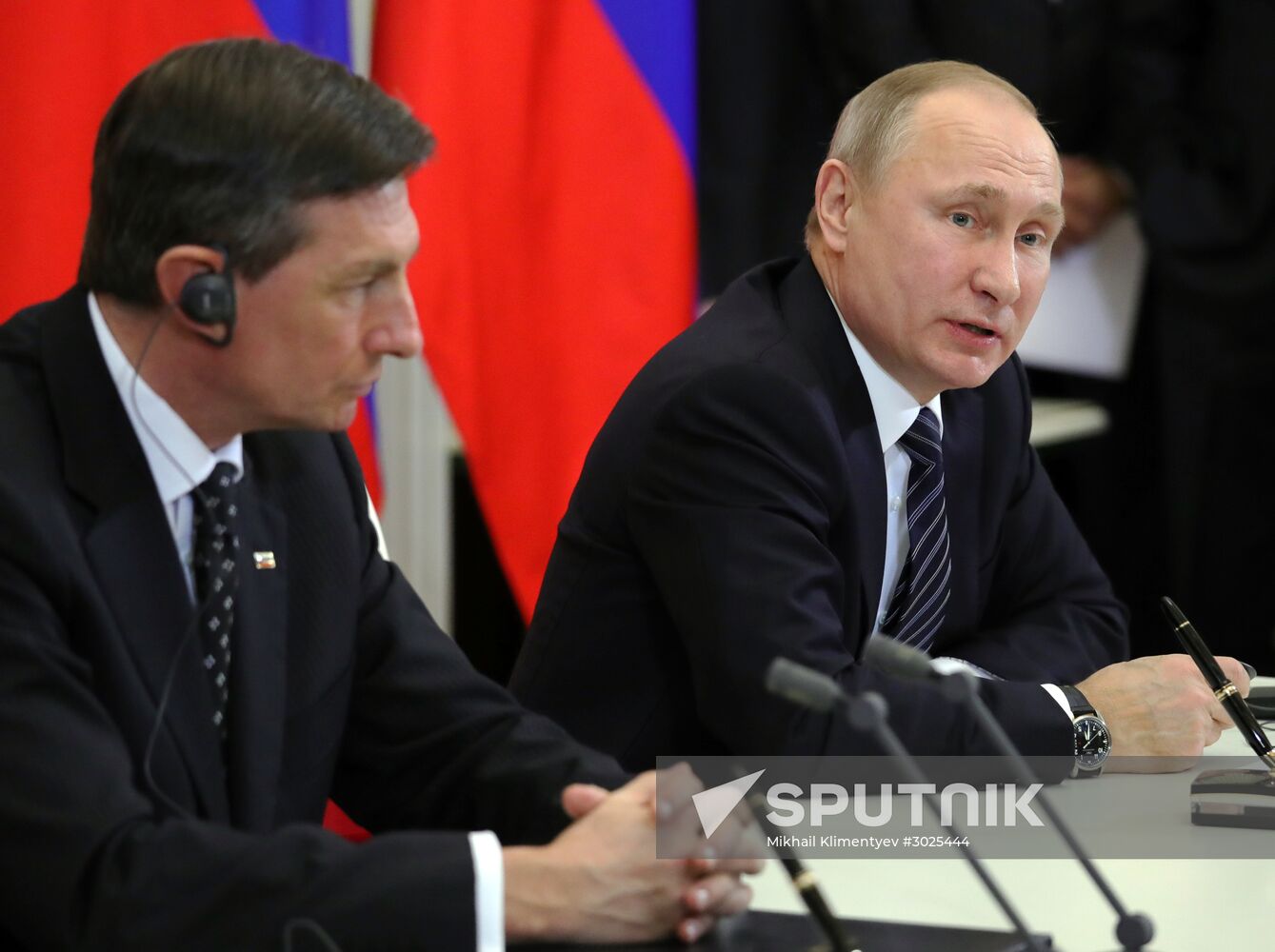 President Putin has talks with Slovenia President Borut Pahor