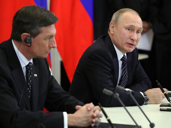 President Putin has talks with Slovenia President Borut Pahor