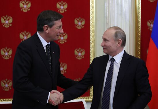 President Putin has talks with Slovenia President Borut Pahor