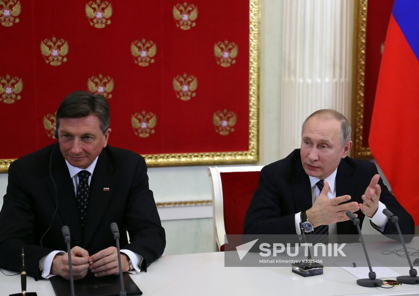 President Putin has talks with Slovenia President Borut Pahor