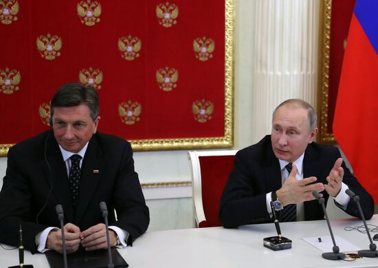 President Putin has talks with Slovenia President Borut Pahor