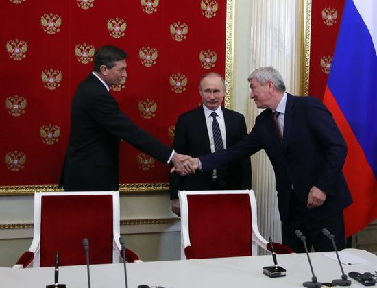 President Putin has talks with Slovenia President Borut Pahor