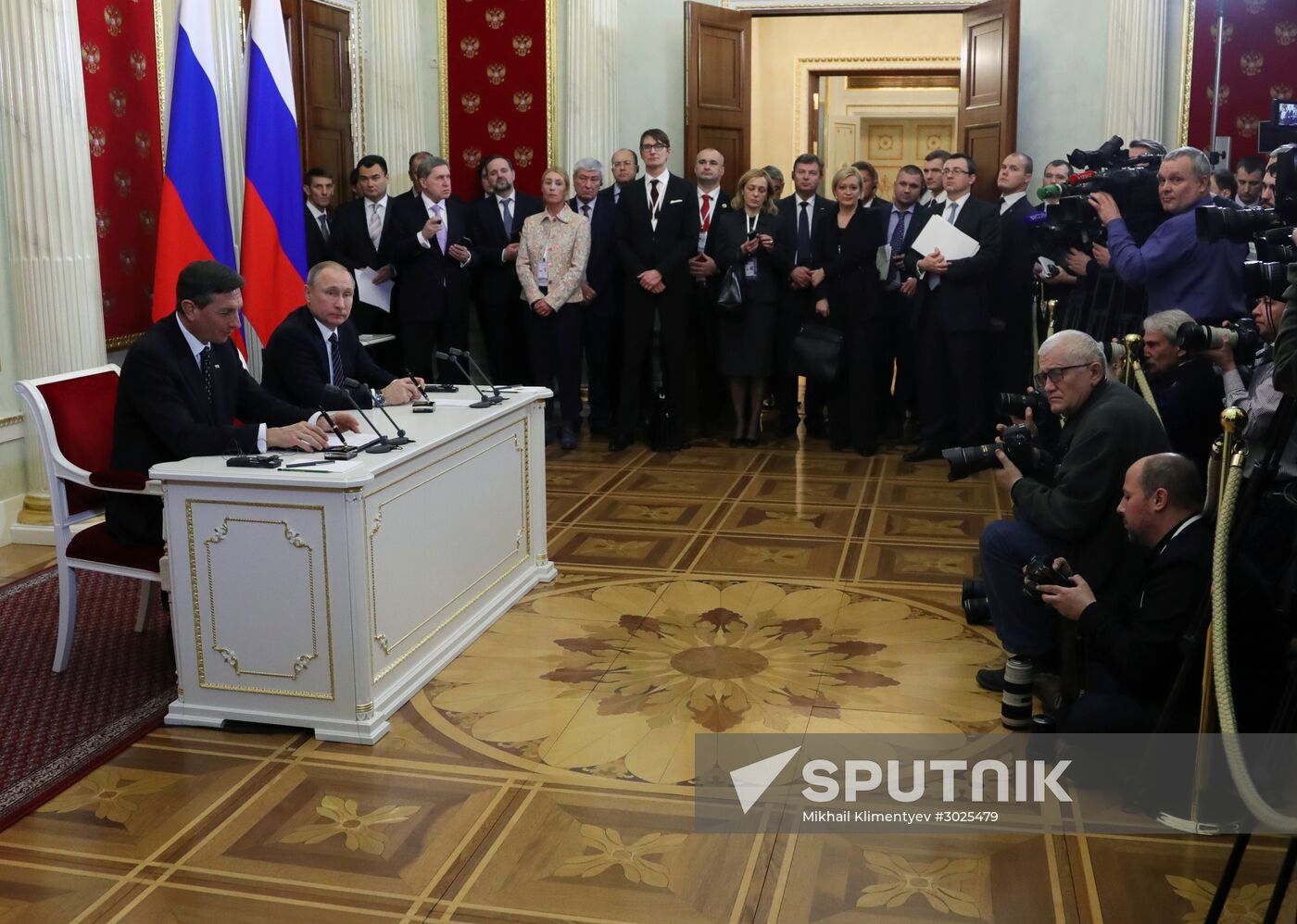 President Putin has talks with Slovenia President Borut Pahor